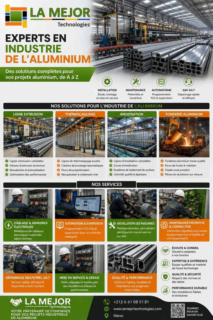 Solutions industrielles pour lignes aluminium