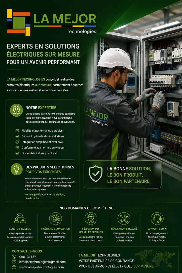 Armoire électrique industrielle