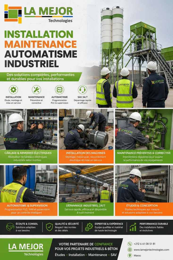 Équipe technique en intervention sur une installation industrielle